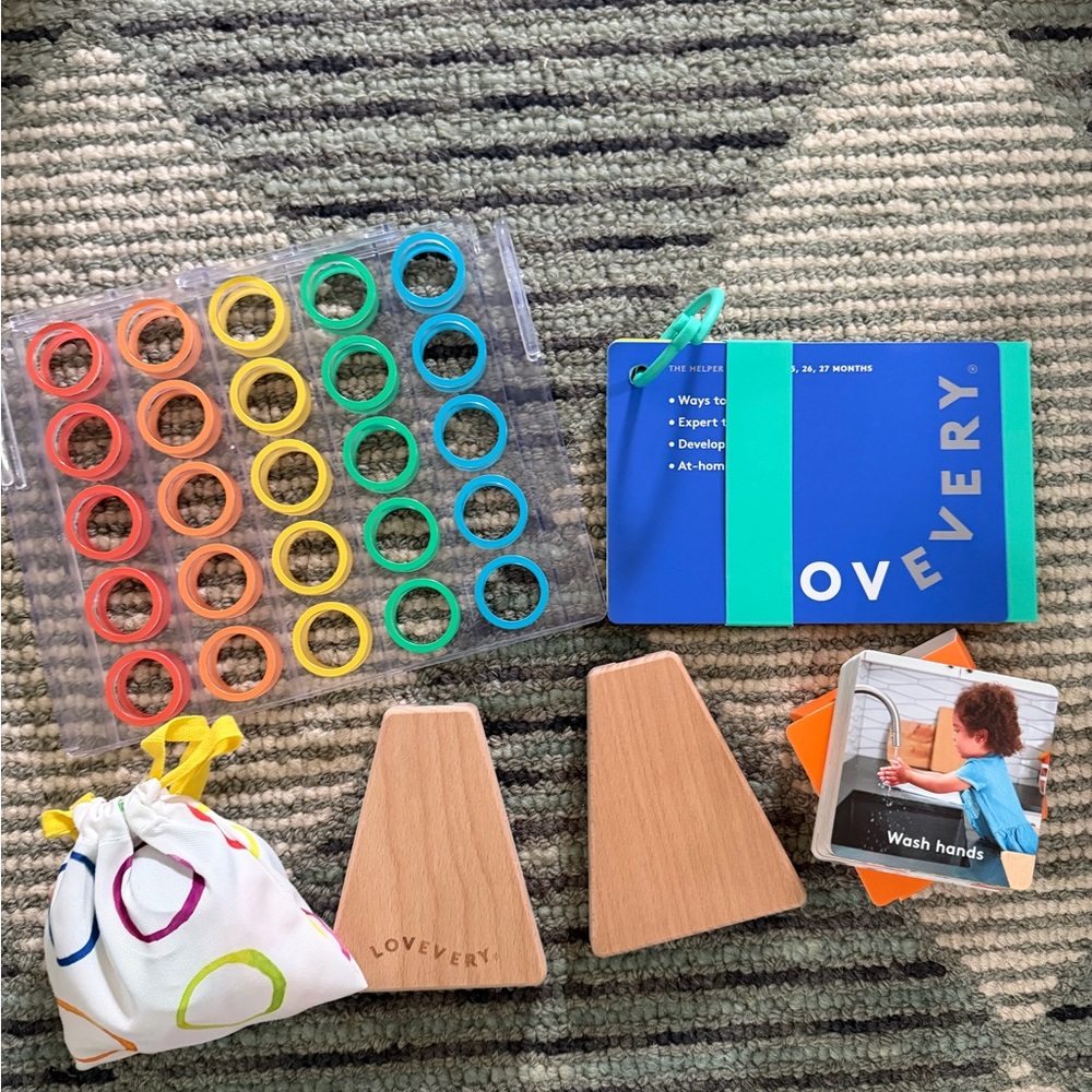 Lovevery Puzzle, cards, and book - All Brand new never opened or used